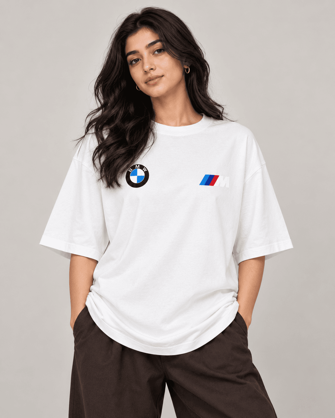 BMW M Graphic Oversized T-Shirt – White