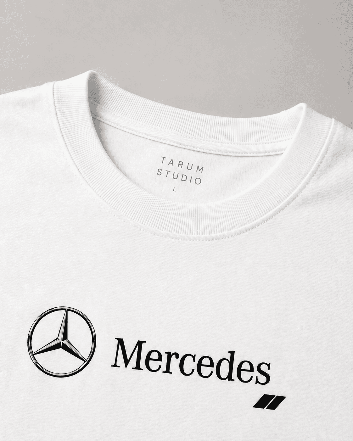 Mercedes AMG GT Graphic Oversized T-Shirt-White